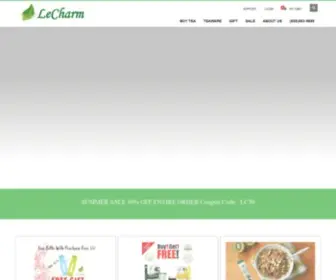 Lecharmusa.com(LeCharm Tea) Screenshot