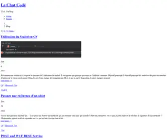 Lechatcode.com(Technos .Net et un peu plus) Screenshot