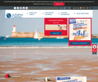 Lechateaudolonne.fr(Les Sables d'Olonne : la ville du Vendée Globe) Screenshot