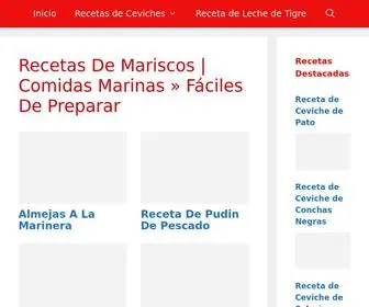 Lechedetigre.net(▷ Recetas de Mariscos) Screenshot