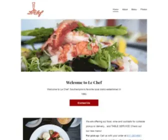 Lechefbistro.com(Le Chef) Screenshot