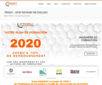 Lechefdeprojet.ma(Cabinet de Formation & Conseil Eligible aux CSF au Maroc) Screenshot