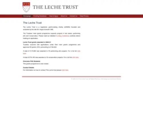 Lechetrust.org(The Leche Trust) Screenshot