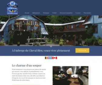 Lechevalbleu.com(Auberge Le Cheval Bleu) Screenshot