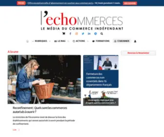 Lechommerces.fr(Le média du commerce indépendant) Screenshot