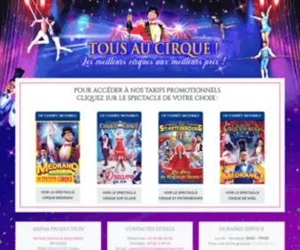 Lecirquepourtous.com(Tous au Cirque) Screenshot