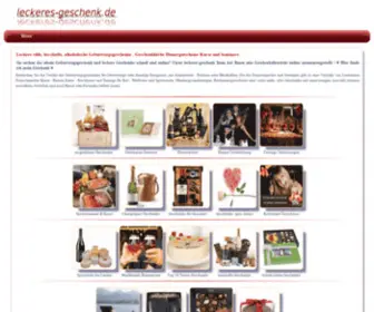 Leckeres-Geschenk.de(Leckere süße und herzhafte Geschenke) Screenshot