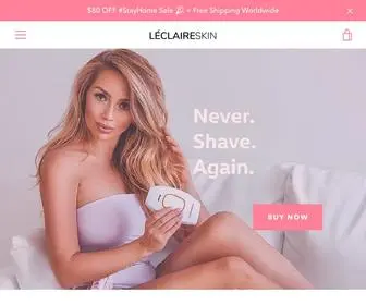 Leclaireskin.com(Create an Ecommerce Website and Sell Online) Screenshot