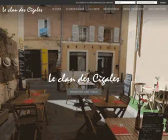 Leclandescigales.com(Le Clan des Cigales) Screenshot