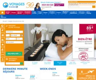 Leclerc-Voyages.com(Avec Voyages Leclerc planifiez vos vacances) Screenshot