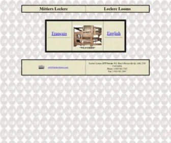 Leclerclooms.com(Leclerc Looms) Screenshot