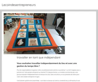 Lecoindesentrepreneurs.com(Travailler en tant que indépendant) Screenshot