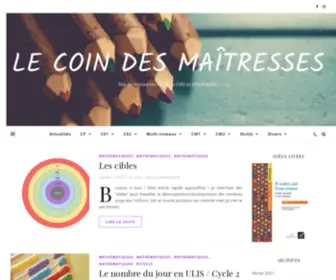 Lecoindesmaitresses.fr(Le coin des maîtresses) Screenshot