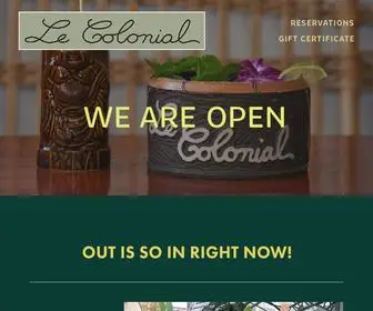 Lecolonialsf.com(Le Colonial) Screenshot