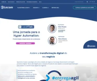 Lecom.com.br(Lecom Tecnologia) Screenshot