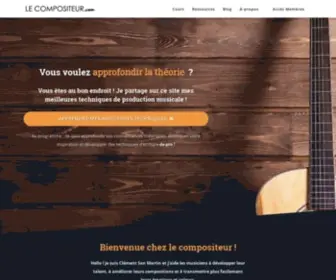 Lecompositeur.com(Le Compositeur) Screenshot