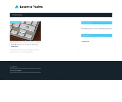 Lecomteyachts.com(Lecomte Yachts) Screenshot