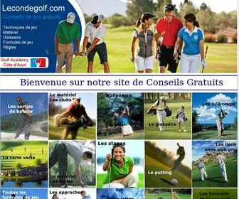 Lecondegolf.com(LECON DE GOLF) Screenshot