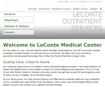 Lecontemedicalcenter.com(LeConte Medical Center) Screenshot