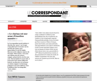 Lecorrespondant.net(Journal d'investigation et du grand reportage) Screenshot