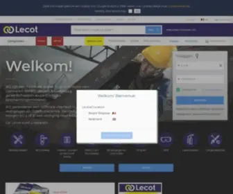 Lecot.be(Dé groothandel voor bouw & industrie) Screenshot