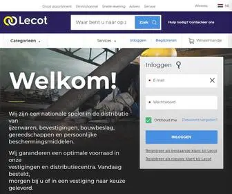 Lecot.nl(Dé groothandel voor bouw & industrie) Screenshot