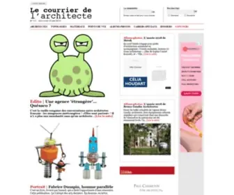 Lecourrierdelarchitecte.com(Le Courrier de l'Architecte) Screenshot