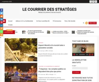 Lecourrierdesstrateges.fr(Le Courrier des Stratèges) Screenshot