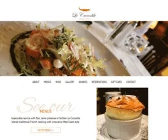 Lecrocodilerestaurant.com(Le Crocodile) Screenshot