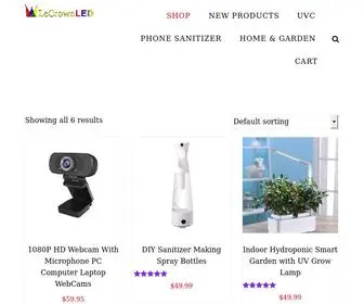 Lecrownled.com(LeCrown LED) Screenshot