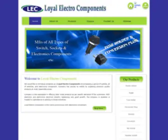 Lecswitch.com(Manufacturer of Electronic Component in delhi) Screenshot