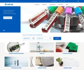 Lecta.com(Premier supplier of paper) Screenshot