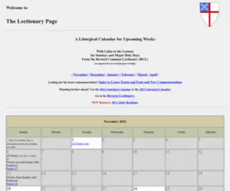 Lectionarypage.net(The Lectionary Page) Screenshot