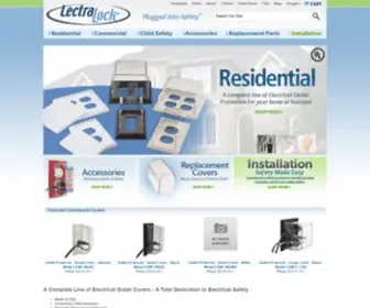 Lectralock.com(Electrical Outlet Covers) Screenshot