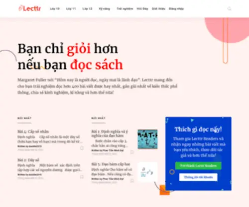Lecttr.com(Đọc và nâng tầm tri thức) Screenshot