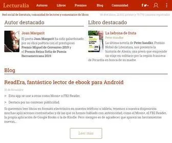 Lecturalia.com(Tu red social de literatura y comentarios de libros) Screenshot