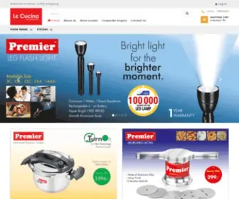 Lecucina.net(Premier Range of Home & Kitchen Appliances Online) Screenshot