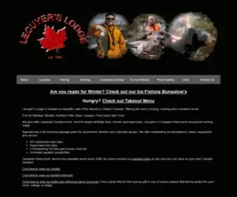 Lecuyerslodge.com(Lecuyer's Lodge is situated on beautful Lake of the Woods in Ontario Canada) Screenshot