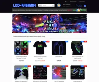 Led-Fashion.com(LED-Kleidung I Ungewöhnliche Festival Outfits I Leuchtende Rave Techno Kleidung & Accessoires I Besondere Geschenke online kaufen) Screenshot