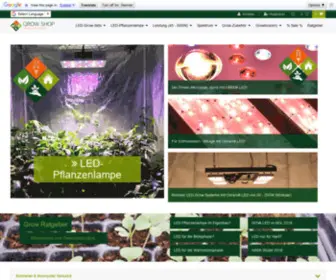 Led-Pflanzenlichter.de(LED-Grow-Lampe jetzt online günstig kaufen ab 49€ im Shop) Screenshot
