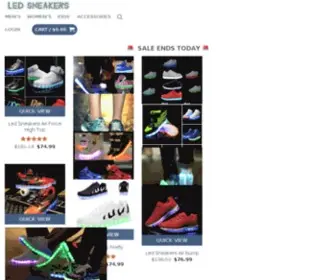 Led-Sneakers.com(Led Sneakers Official Store) Screenshot