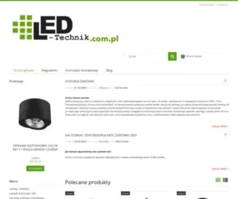 Led-Technik.pl(Sklep online z oświetleniem opartym na nowoczesnej technologii LED) Screenshot