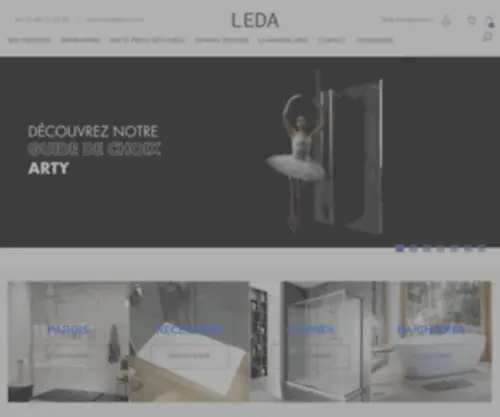 Leda.eu(Cabine de douche Leda) Screenshot