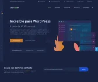 Ledahost.com(Web Hosting SSD Argentina) Screenshot