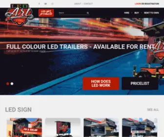 Ledartsigns.com.au(Led Art Signs) Screenshot