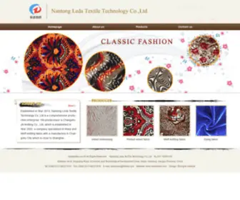 Ledatextile.com(Nantong Leda TexTile Technology Co) Screenshot