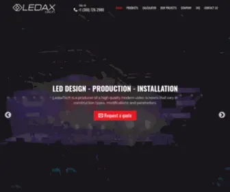 Ledaxtech.com(LED displays) Screenshot