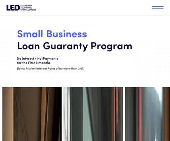 Ledbizloan.com(Small Business Loan Guaranty Program) Screenshot