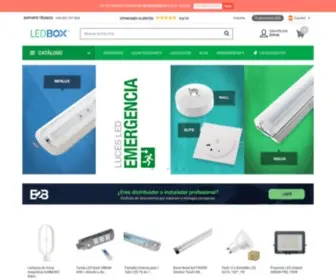 Ledbox.es(Tienda online de iluminación LED envío 24 horas) Screenshot