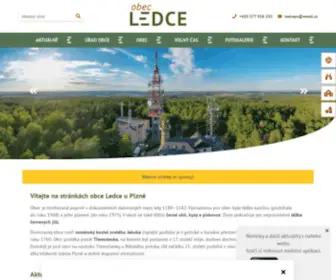 Ledceps.cz(Obec Ledce) Screenshot